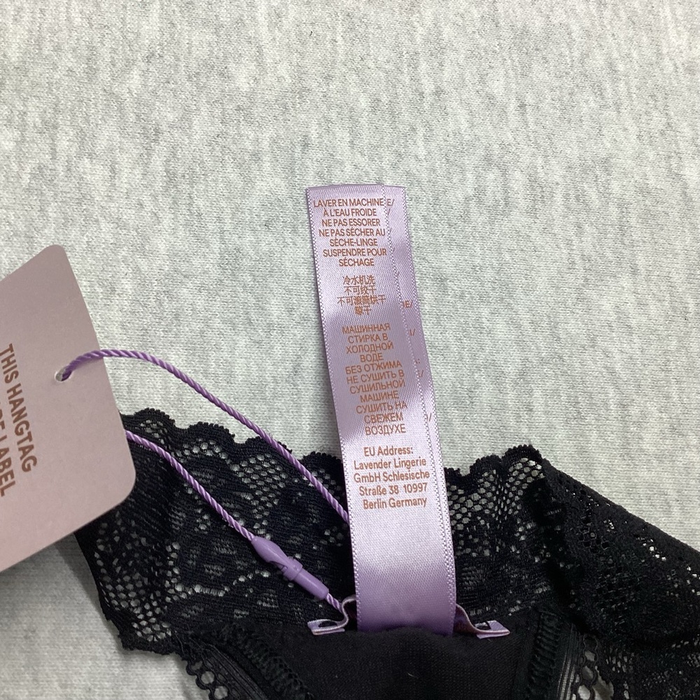 SAVAGE X FENTY WOMEN’S THONG PANTY SIZE: 1X COLOR: BLACK AND GRAY - Picture 8 of 9